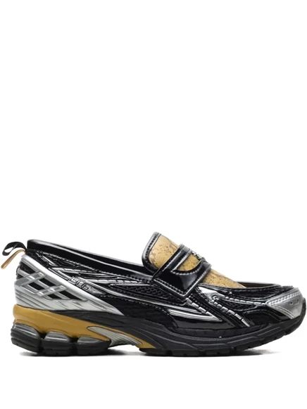 Кроссовки New Balance x Ganni 1906L змеиный принт, черные