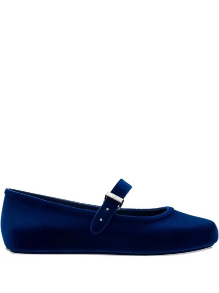 Бархатные балетки Melissa blue
