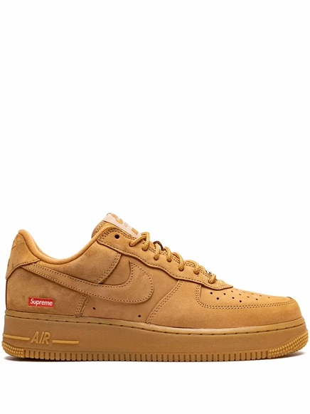 Унисекс кроссовки Nike Air Force 1 Low x Supreme, светло-коричневые