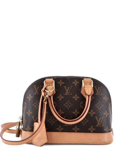 Бывшая в употреблении сумка Alma от Louis Vuitton с монограммой, холщовая сумка BB через плечо