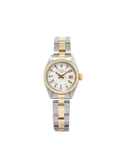 Женские часы Rolex Oyster Perpetual Date 26 мм, белые