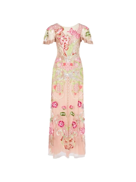 Женское вечернее платье Temperley London Ostuni, бежевое