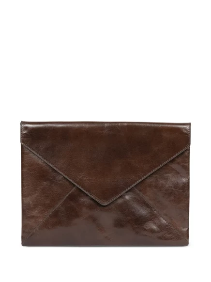 Мужской кожаный клатч Dries van Noten, коричневый