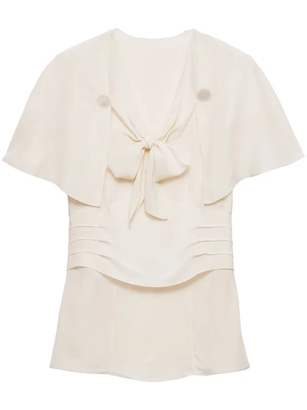 Блузка Prada Marocain neutrals