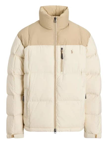 Мужская утепленная куртка Polo Ralph Lauren, кремовая