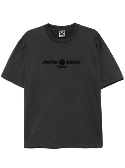 Футболка с вышитым логотипом AAPE BY *A BATHING APE® black