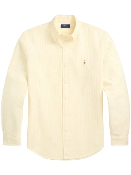 Мужская рубашка Polo Ralph Lauren Oxford в полоску, желтая