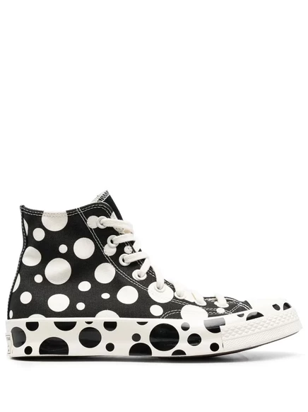 Женские кеды Converse Chuck Taylor в горошек, черные