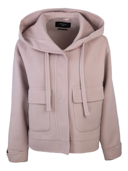 Куртка с капюшоном и накладными карманами Weekend Max Mara Gary pink