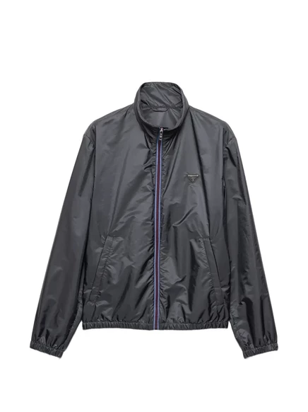 Мужская куртка Prada Re-Nylon, на молнии, серая