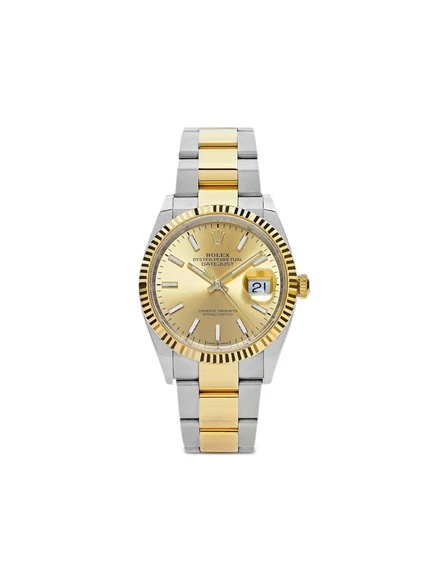 Унисекс часы Rolex Datejust 41 мм золотисто-стальные