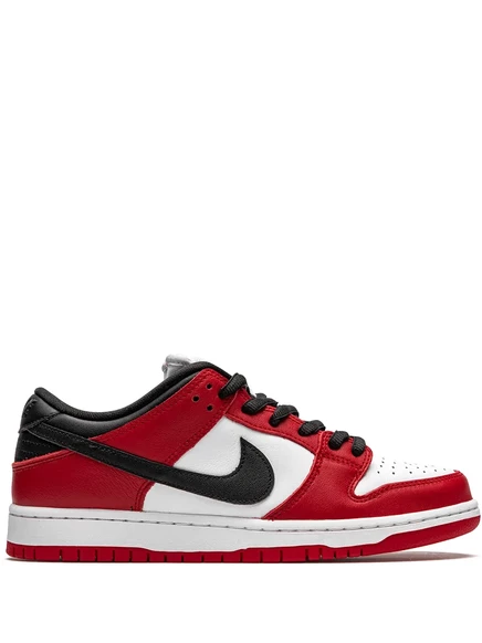 Кроссовки Nike SB Dunk Low «Chicago», бело-черно-красные