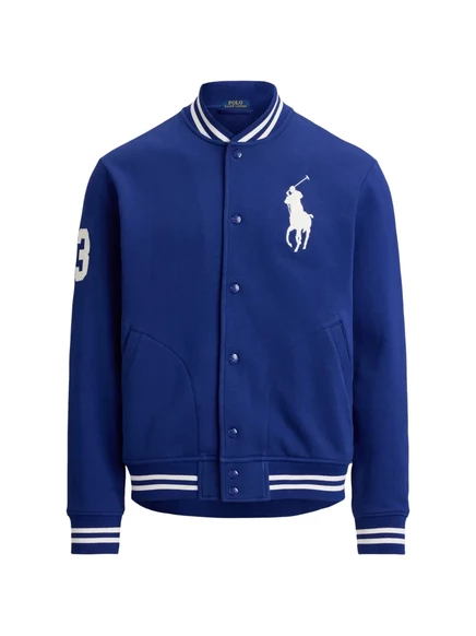 Мужская бейсбольная куртка Polo Ralph Lauren из флиса, синяя