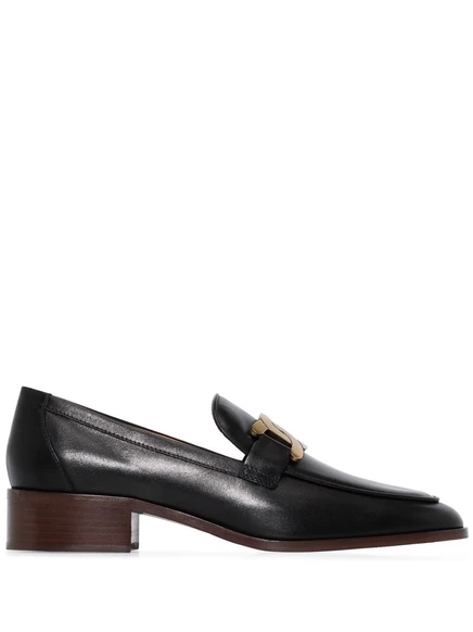 Женские лоферы Tod's с цепочкой, черные