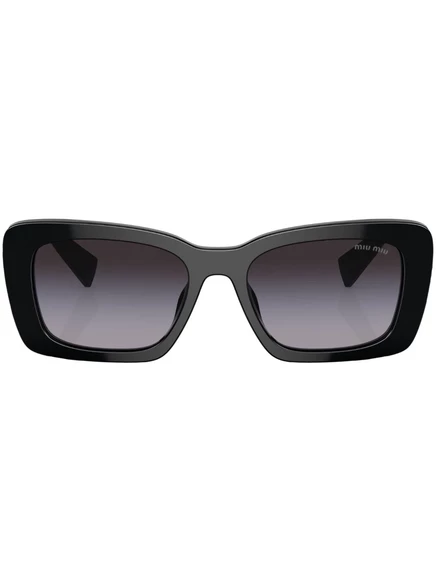 Солнцезащитные очки в квадратной оправе с логотипом Miu Miu Eyewear black