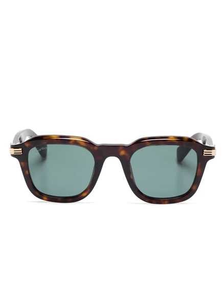 Солнцезащитные очки Cartier Eyewear в квадратной оправе brown