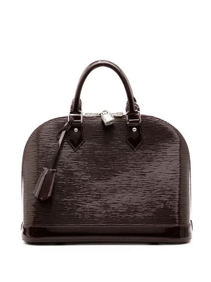 Электрическая сумка Epi Alma PM 2012 года выпуска, бывшая в употреблении у Louis Vuitton purple