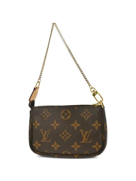 Женская сумка Louis Vuitton Mini Pochette, коричневая