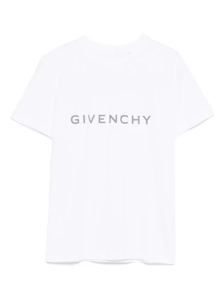 Футболка для девочек Givenchy Kids с логотипом, белая