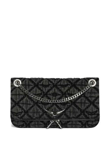 Стеганая сумка через плечо на цепочке от Zadig&Voltaire black