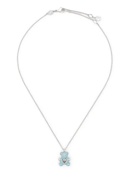 Женское ожерелье Swarovski Teddy Heart, серебристое