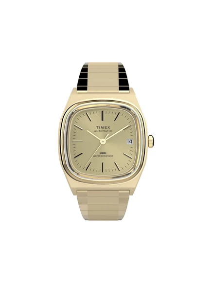 Мужские часы Timex 1983 E Line автомат 34 мм, золотистые