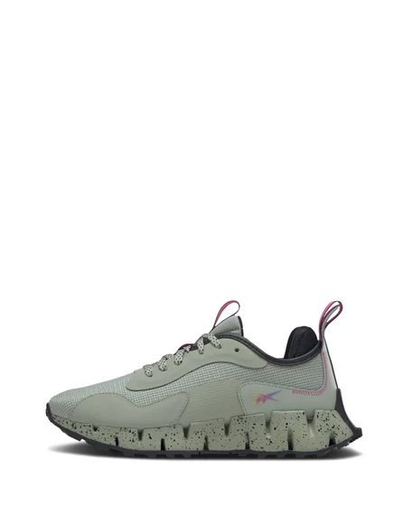 Женские низкие кроссовки Reebok Zig Dynamica, зеленые