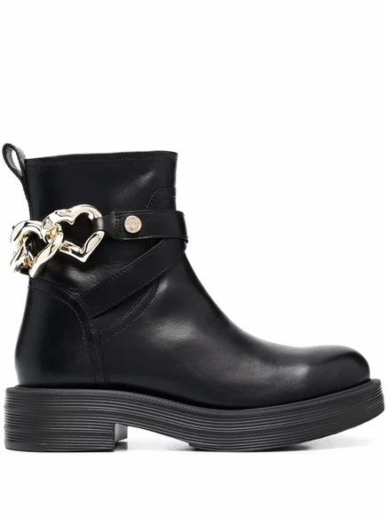 Женские ботильоны Love Moschino, сердце, чёрные