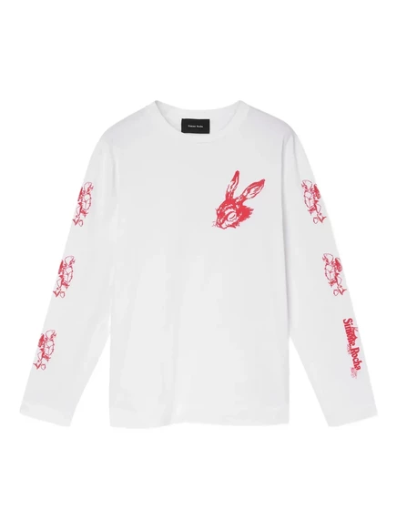 Женский лонгслив Simone Rocha с принтом, белый