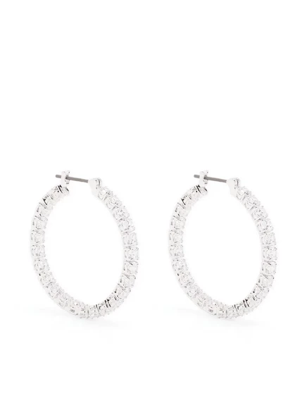 Женские серьги-кольца Swarovski Matrix, серебристые