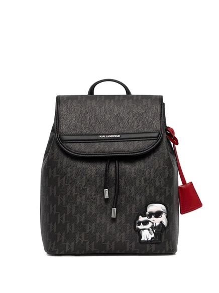Женский рюкзак Karl Lagerfeld с логотипом, коричневый