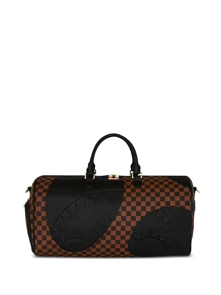 Дорожная сумка в клетку с тиснением Sprayground Jetstream