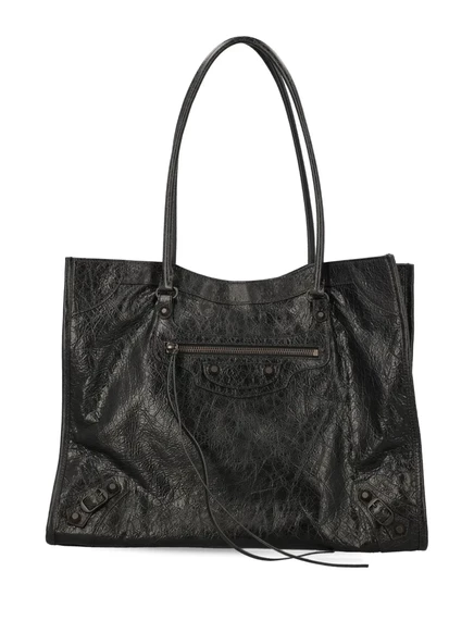 Женская сумка Balenciaga Le City, кожаная, черная