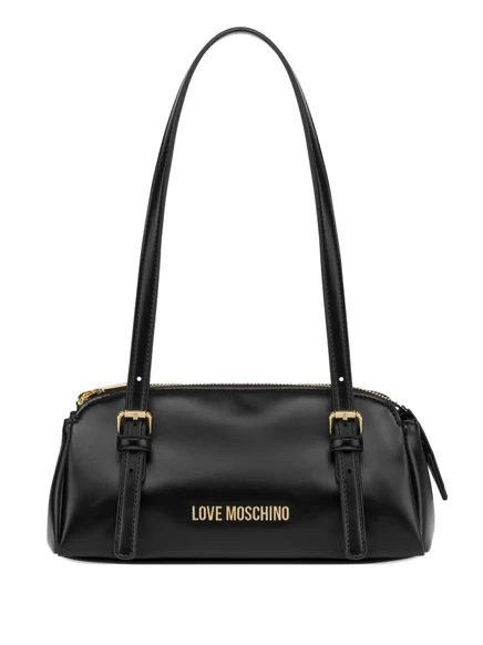 Сумка через плечо Love Moschino с пряжкой черного цвета
