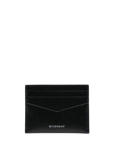 Мужской кожаный кошелек Givenchy с тиснением, черный