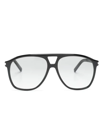 Женские очки Saint Laurent Eyewear, авиаторы, чёрные
