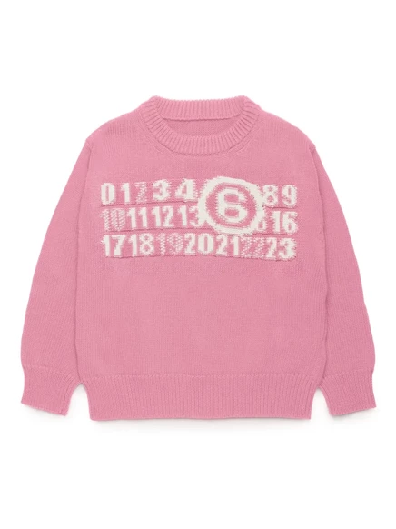 Детская перемычка с цифрами MM6 от Maison Margiela pink
