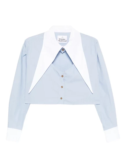 Женская рубашка Vivienne Westwood Cut-off Heart, синяя