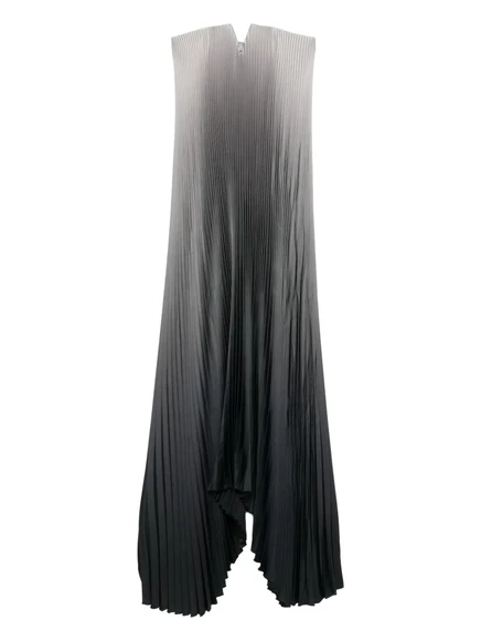 Женское вечернее платье L'IDE Black Tie плиссированное, серое