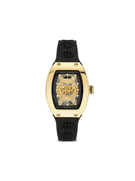 Женские часы Philipp Plein Crypto Queen 55 мм, черно-золотые