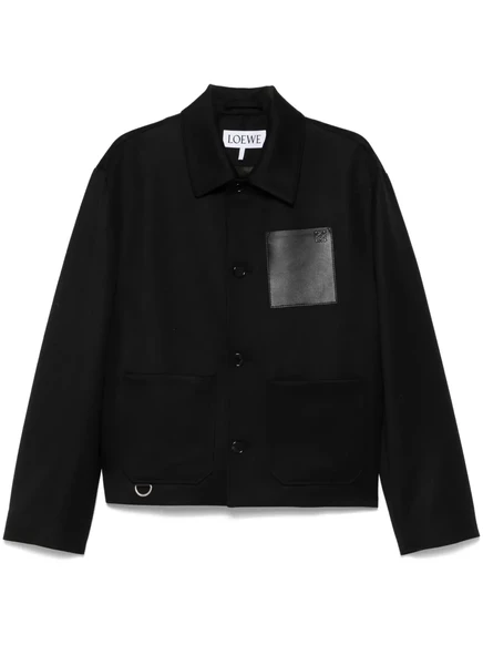 Мужская рубашка-жакет Loewe Workwear, черная
