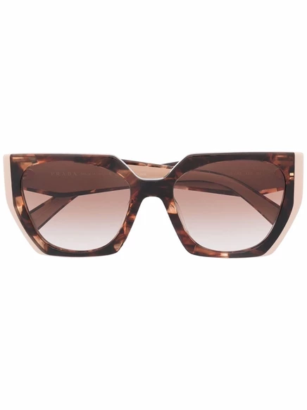 Женские очки Prada Eyewear «кошачий глаз», коричневые