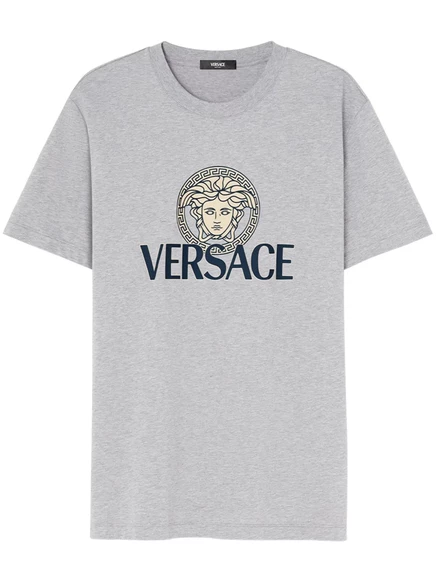 Футболка с логотипом Versace Medusa grey