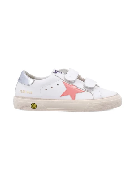 Детские кроссовки Golden Goose May со звездой, белые