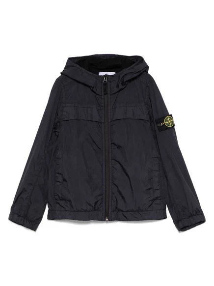 Мальчиковая куртка Stone Island Junior с нашивкой Compass, синяя