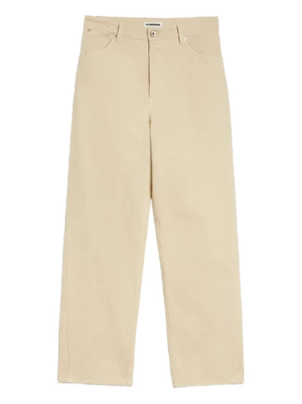 Мужские джинсы Jil Sander с логотипом, светло‑желтые
