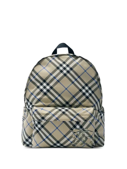 Мужской рюкзак burberry в клетку, бежевый