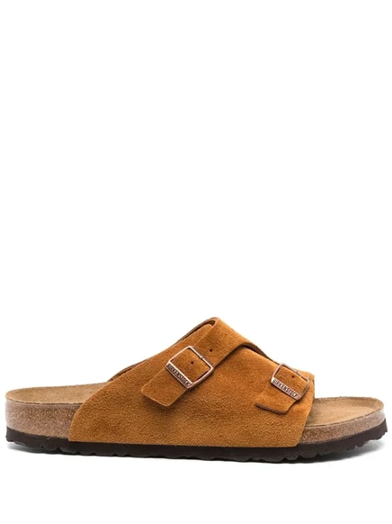 Мужские сандалии Birkenstock Zürich с пряжкой, коричневые