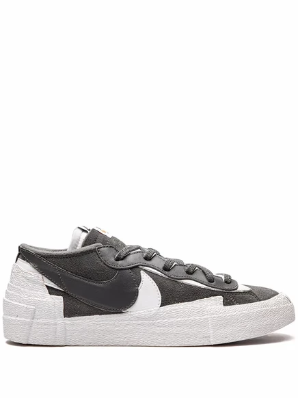 Унисекс кроссовки Nike x sacai Blazer Low Iron Grey, серые