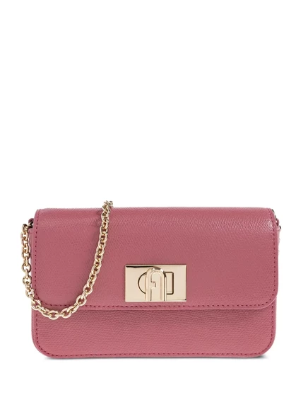 Сумка через плечо на цепочке Furla mini 1927 pink
